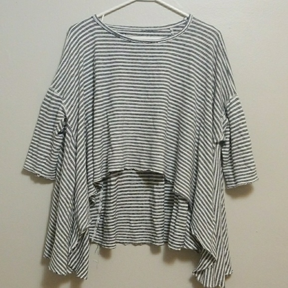 Free People Tops - Free People We The Free Distressed Striped Top
